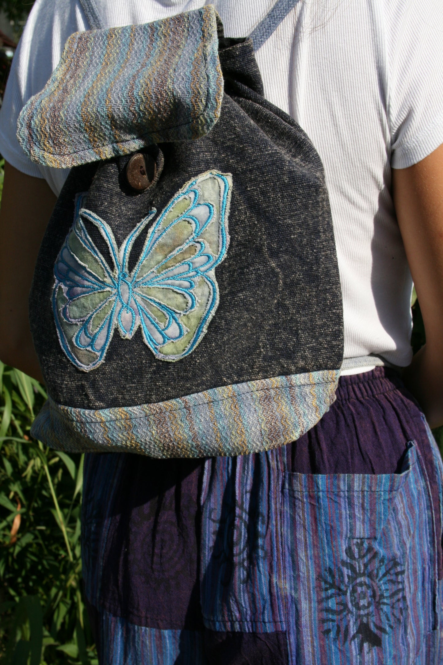 Butterfly Drawstring Back Pack • XO-9