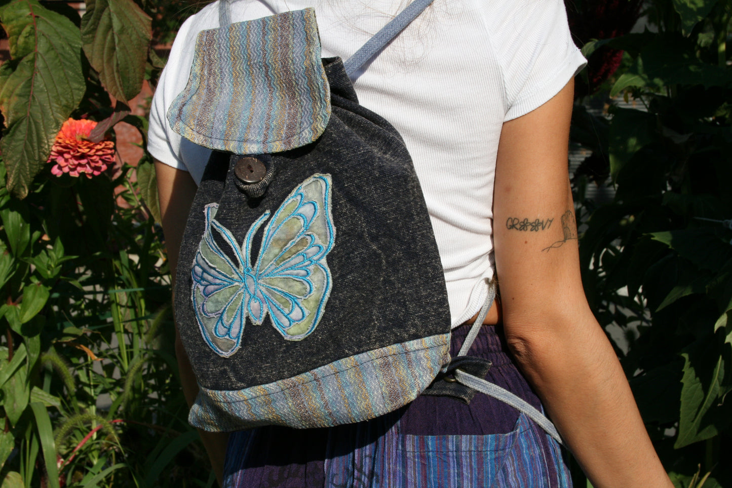 Butterfly Drawstring Back Pack • XO-9