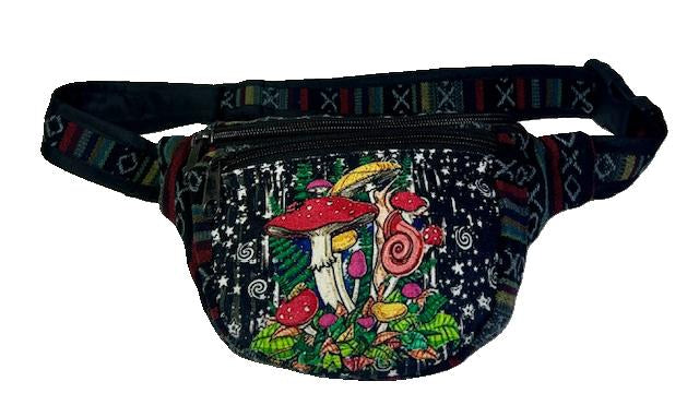 Many Mushrooms 3 Zip Fanny Pack • HF-130
