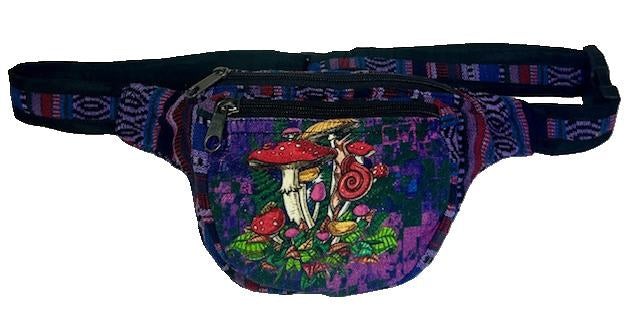 Many Mushrooms 3 Zip Fanny Pack • HF-130