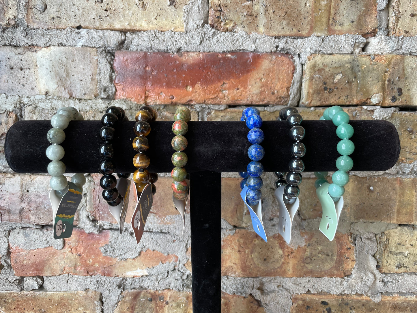 12mm Stone Energy Bracelets