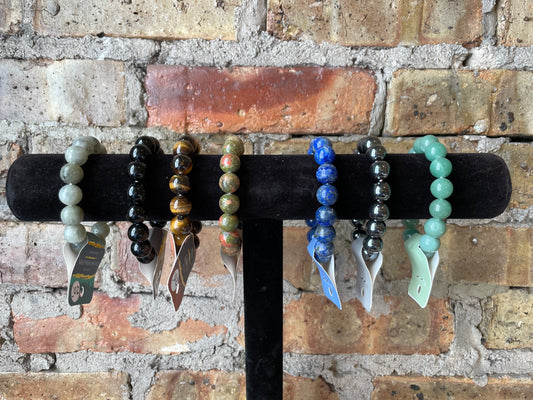 12mm Stone Energy Bracelets