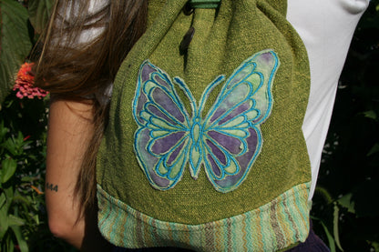 Butterfly Drawstring Back Pack • XO-9