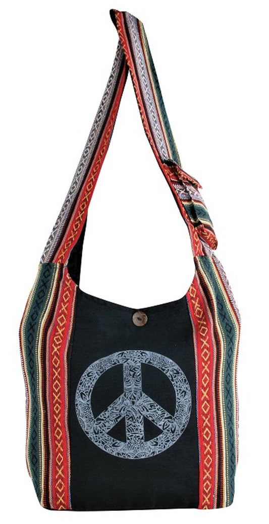 Peace Barrel Bag